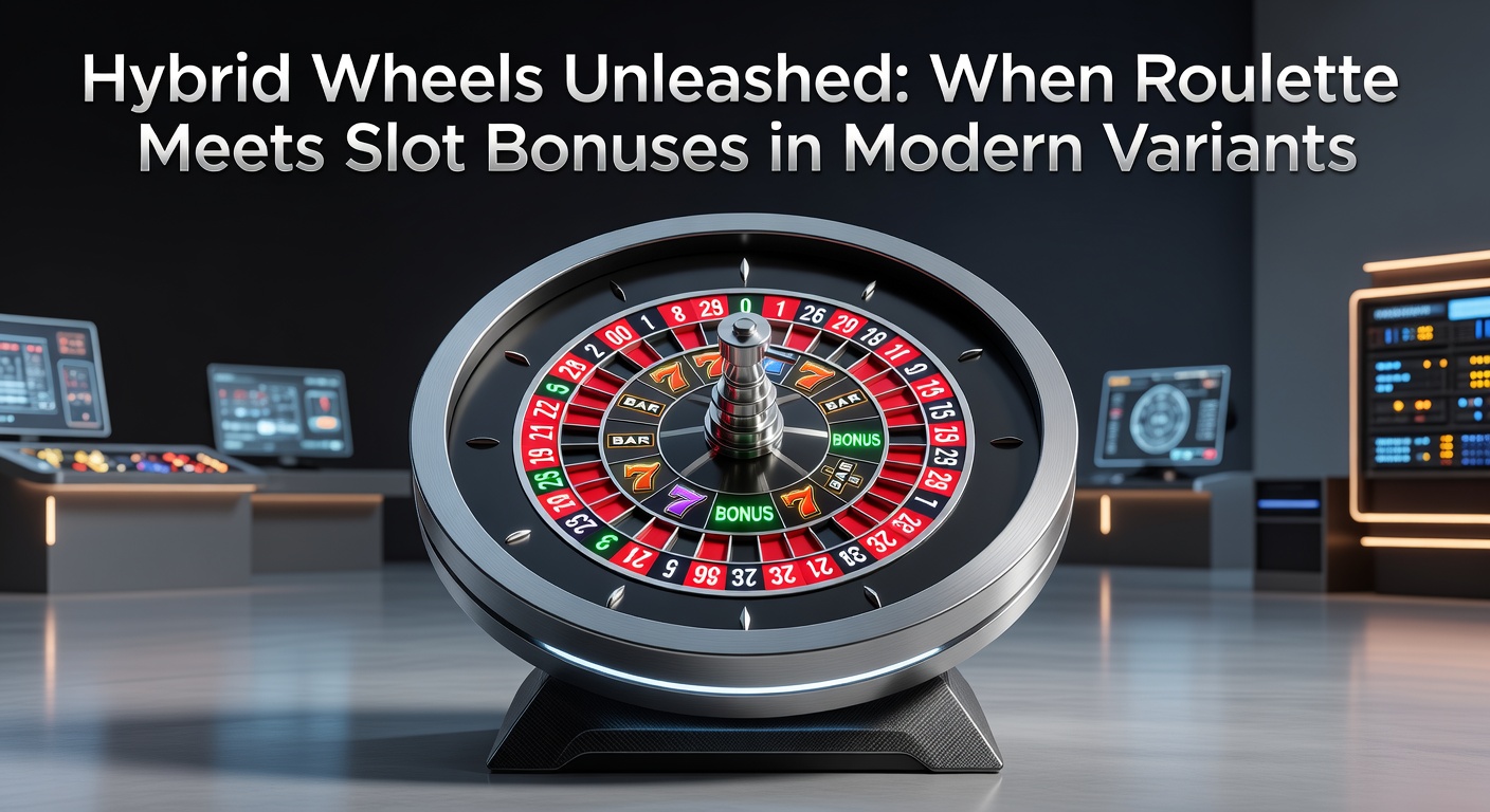 Drehendes Hybrid-Roulette-Rad mit integrierten Slot-Symbolen und Bonus-Animationen, das klassische Zahlen mit leuchtenden Frucht-Symbolen vermischt