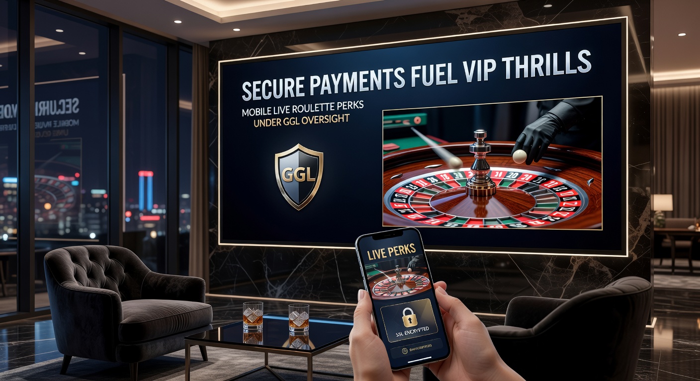 VIP-Mobile-Roulette-Schnittstelle mit Zahlungsikonen, Dealer und GGL-Siegel auf Smartphone-Display